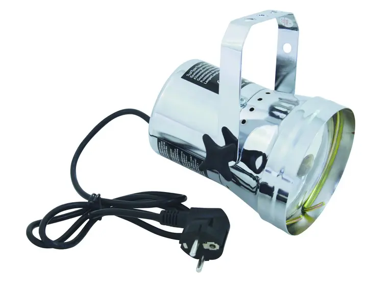 EUROLITE T-36 Pinspot with plug, silver 